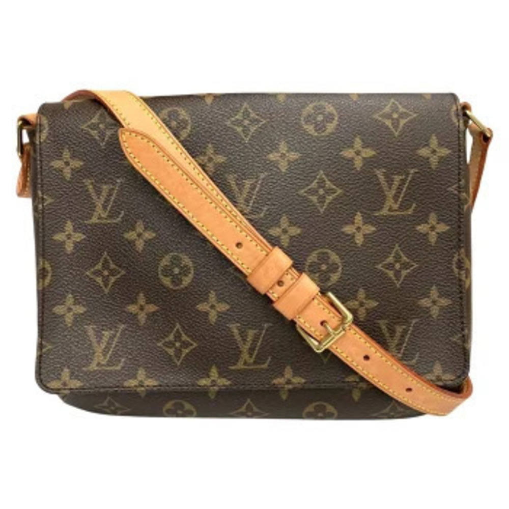 LOUIS VUITTON Musette Tango Long Strap Shoulder Bag Monogram Canvas Brown
